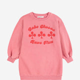 Have Fun sweatshirt dress - Pink