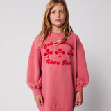 Have Fun sweatshirt dress - Pink