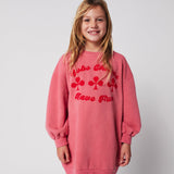 Have Fun sweatshirt dress - Pink