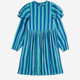 Striped Woven Dress - Blue