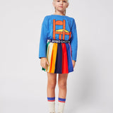 Bobo Color Block Pleated Skirt - Multicolor