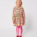 Dices all over micro corduroy dress Pink