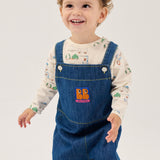 Booo Bo Choses Tag denim overall - Midnight Blue