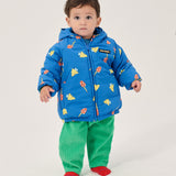 Mush Monster Duo all over reversible anorak - Blue