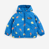 Mush Monster Duo all over reversible anorak - Blue