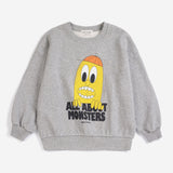 Bigtooth Lemon sweatshirt - Light Heather Grey