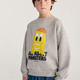 Bigtooth Lemon sweatshirt - Light Heather Grey