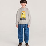 Bigtooth Lemon sweatshirt - Light Heather Grey