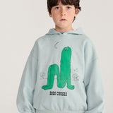 Long Puff hoodie - Light Blue