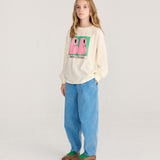 Booo Bo Choses Tag woven pants - Blue