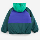 Almost Moiré all over reversible anorak - Navy Blue