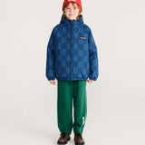 Almost Moiré all over reversible anorak - Navy Blue