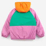 Almost Moiré all over reversible anorak - Fuchsia