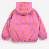 Almost Moiré all over reversible anorak - Fuchsia
