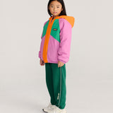 Almost Moiré all over reversible anorak - Fuchsia