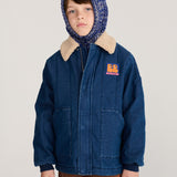 Booo Bo Choses Tag denim jacket - Midnight Blue