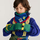 Bobo Choses color block neck warmer - Blue
