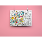 COLORING POSTER - POP
