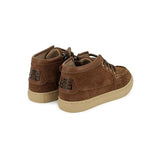 Basil zip boat - Velours - Dark brown