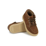 Basil zip boat - Velours - Dark brown