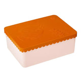 Lunch box 3 compartimenten fish orange+light pink