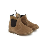 Bob zip boots - Velours - Tabac