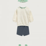 Gray Label Baby Biker Shorts Blue Grey