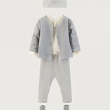 Baby Leggings | New Fit | Grey Melange - Cream