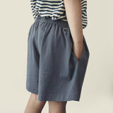 Button Shorts | Blue Grey