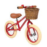 Loopfiets vintage banwood - rood