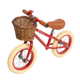 Loopfiets vintage banwood - rood