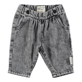 Baby trousers - Washed black denim