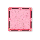 Glitter Tiles Pack Transparent / Pink | 16 stuks