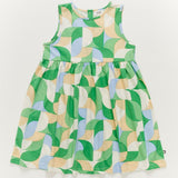 tank dress - fougere/geometric