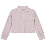 Gaby Blouse - White/Red Stripes