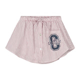 Pem Skirt - White/Red Stripes