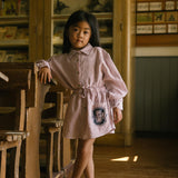 Pem Skirt - White/Red Stripes