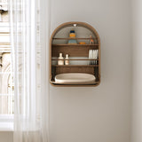 Kai wall changing table - Smoked oak