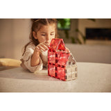 Glitter Tiles Pack Transparent / Pink | 16 stuks