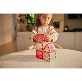 Glitter Tiles Pack Transparent / Pink | 16 stuks