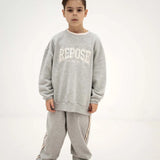Cozy drop sweater - Light mixed grey