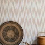 Wallpaper Ikat - Cinnamon