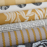 Wallpaper Stiched Stripe - Mustard