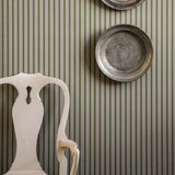 Wallpaper Stiched Stripe - Leaf Green