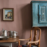 Wallpaper Stiched Stripe - Coral