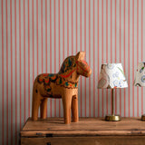 Wallpaper Stiched Stripe - Coral