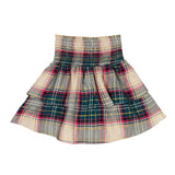 Elle Skirt - Fuchsia Green Check