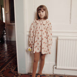 Robe ample col volant - Fleurs des bois