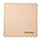 Cotton Napkin in Checks - Moss Green