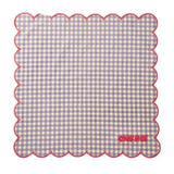 Cotton Napkin in Checks - Soft Raspberry